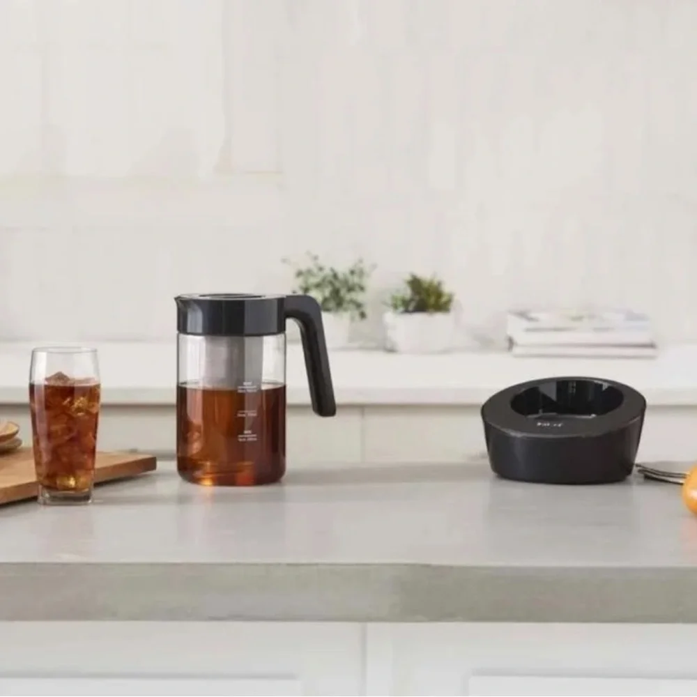 Instant Electric Glass Tea Kettle with Stainless Steel Infuser Auto Brew 950ml - Picture 3 of 11
